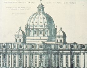 The dome, as designed by Michelangelo.